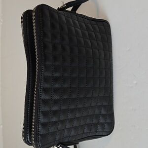 Black Leather Quilted Banana Republic Cross Body